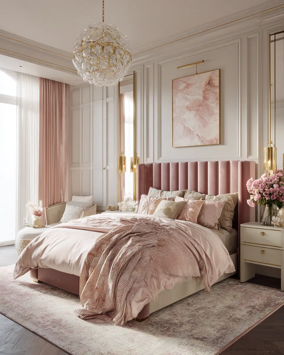 Airy Art Deco Bedroom Decor Ideas