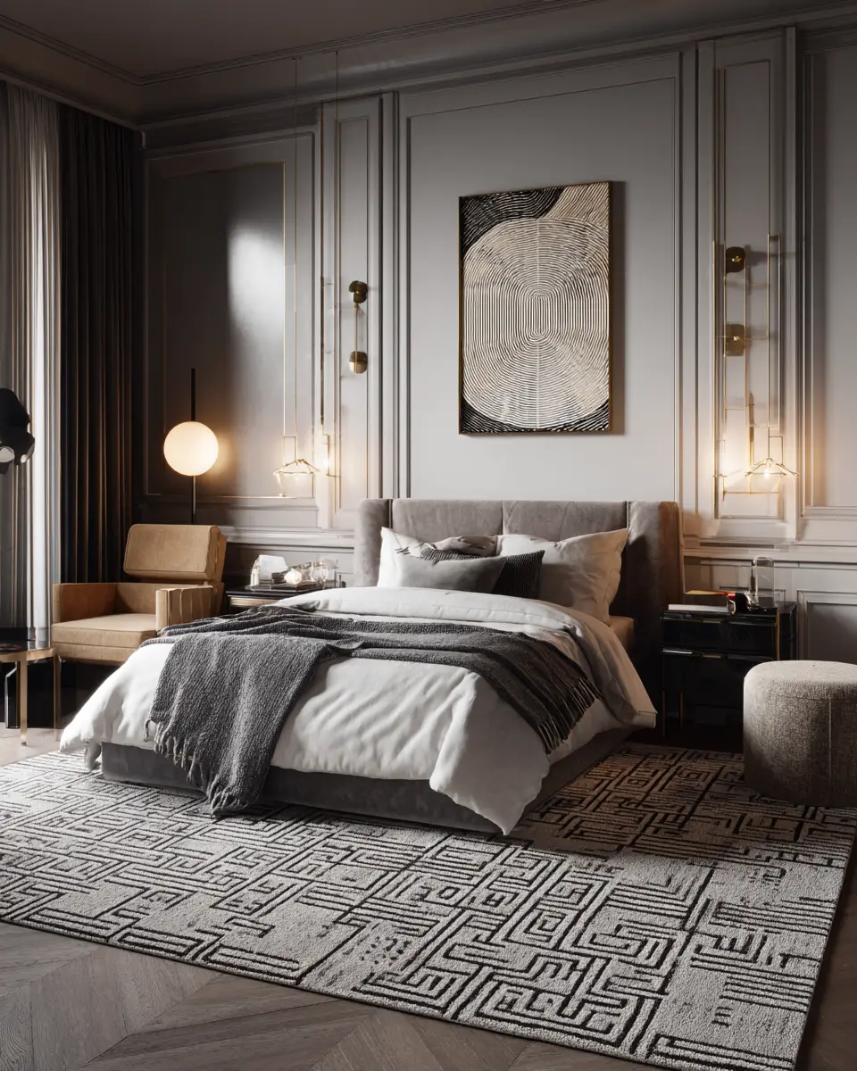 Airy Art Deco Bedroom Decor Ideas