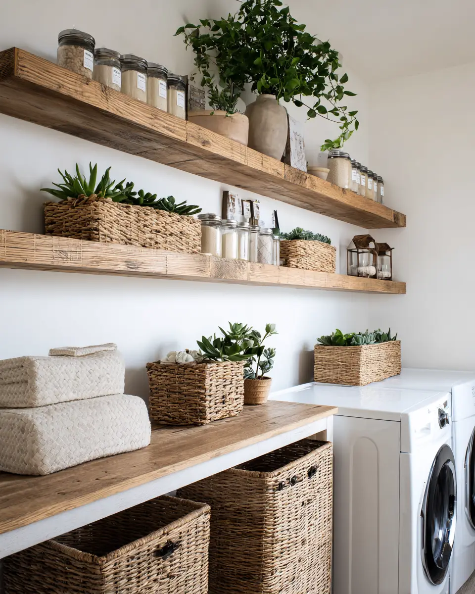 Airy Boho Laundry Room Decor Ideas