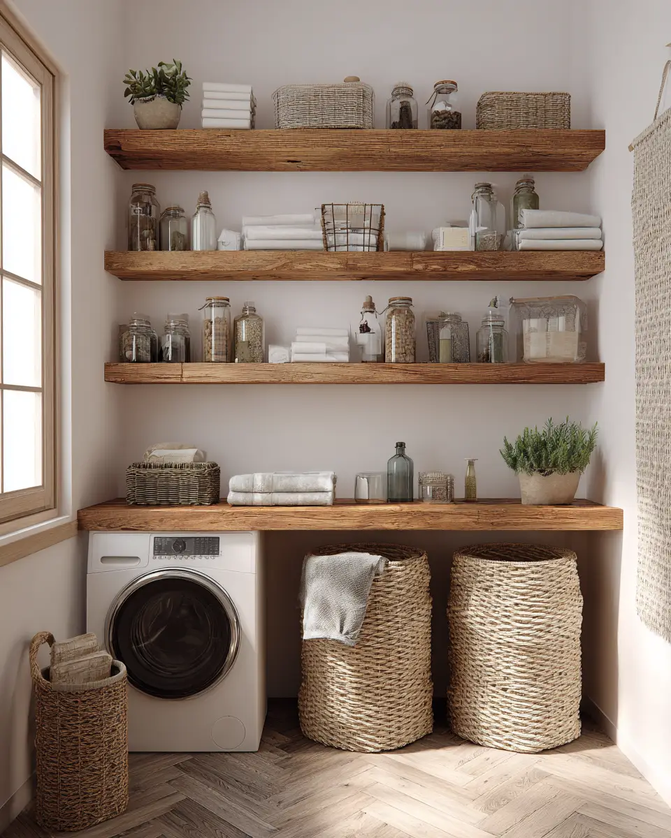 Airy Boho Laundry Room Decor Ideas