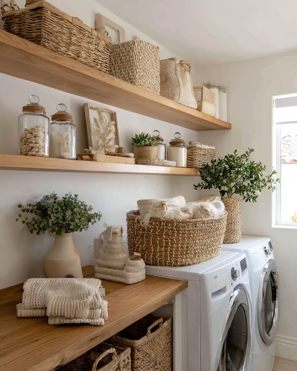 Airy Boho Laundry Room Decor Ideas
