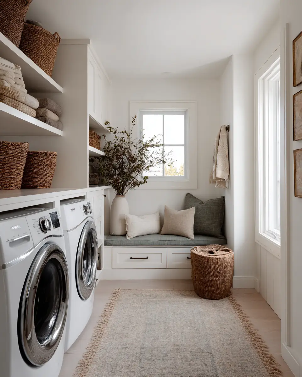 Airy Boho Laundry Room Decor Ideas