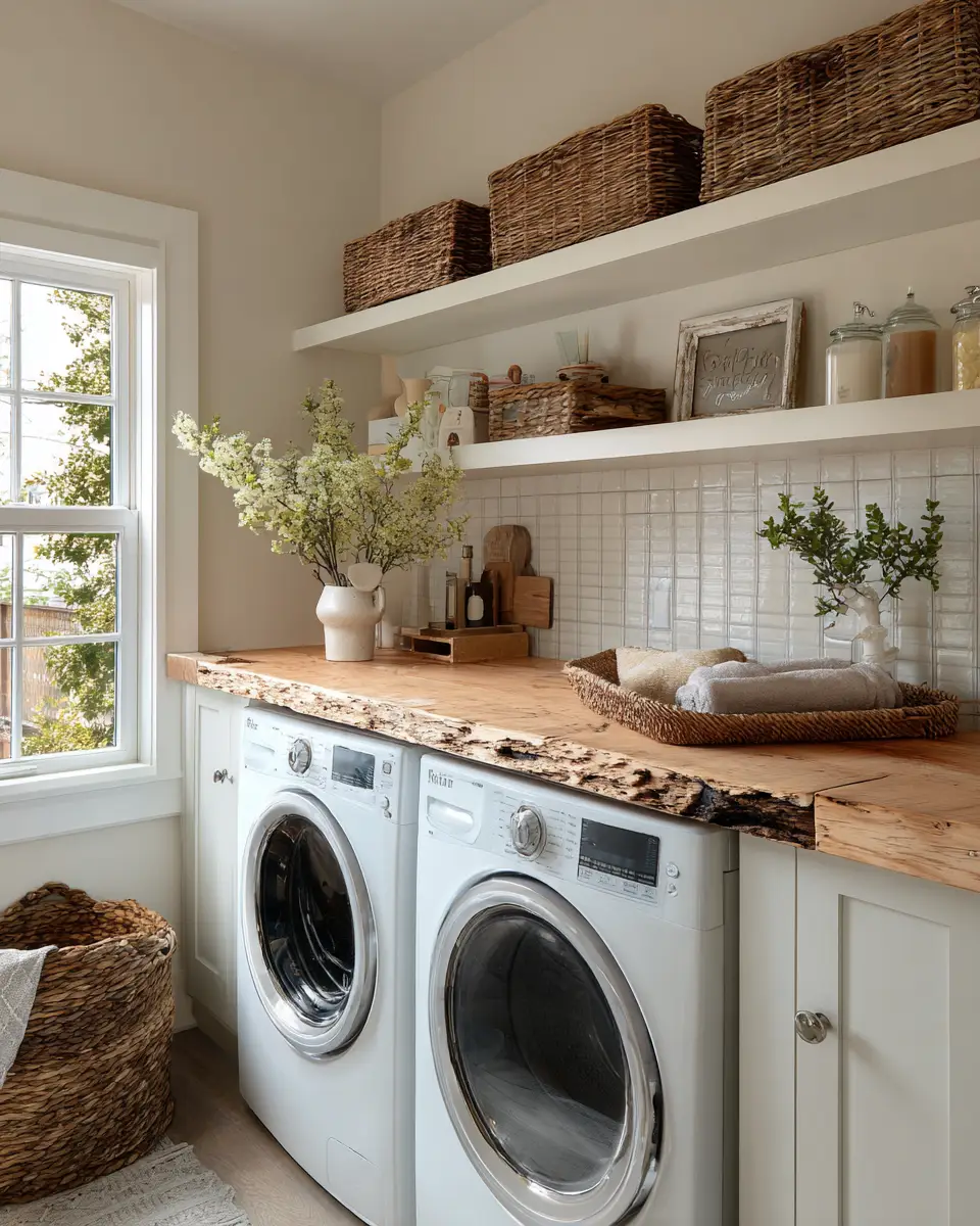 Airy Boho Laundry Room Decor Ideas