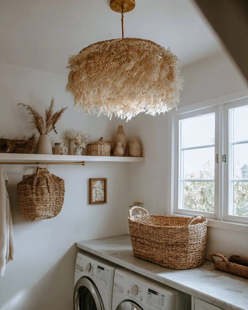 Airy Boho Laundry Room Decor Ideas
