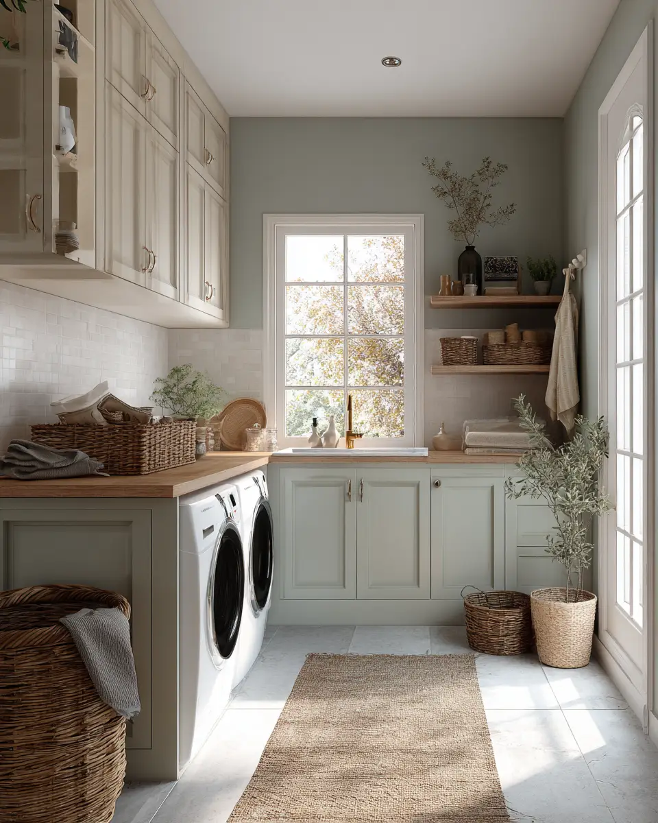 Airy Boho Laundry Room Decor Ideas