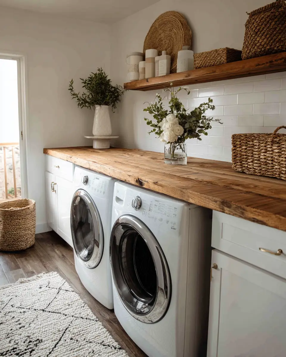 Airy Boho Laundry Room Decor Ideas