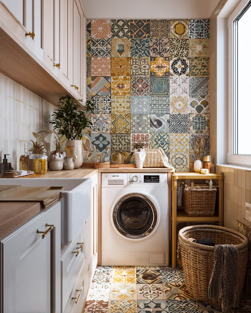 Airy Boho Laundry Room Decor Ideas