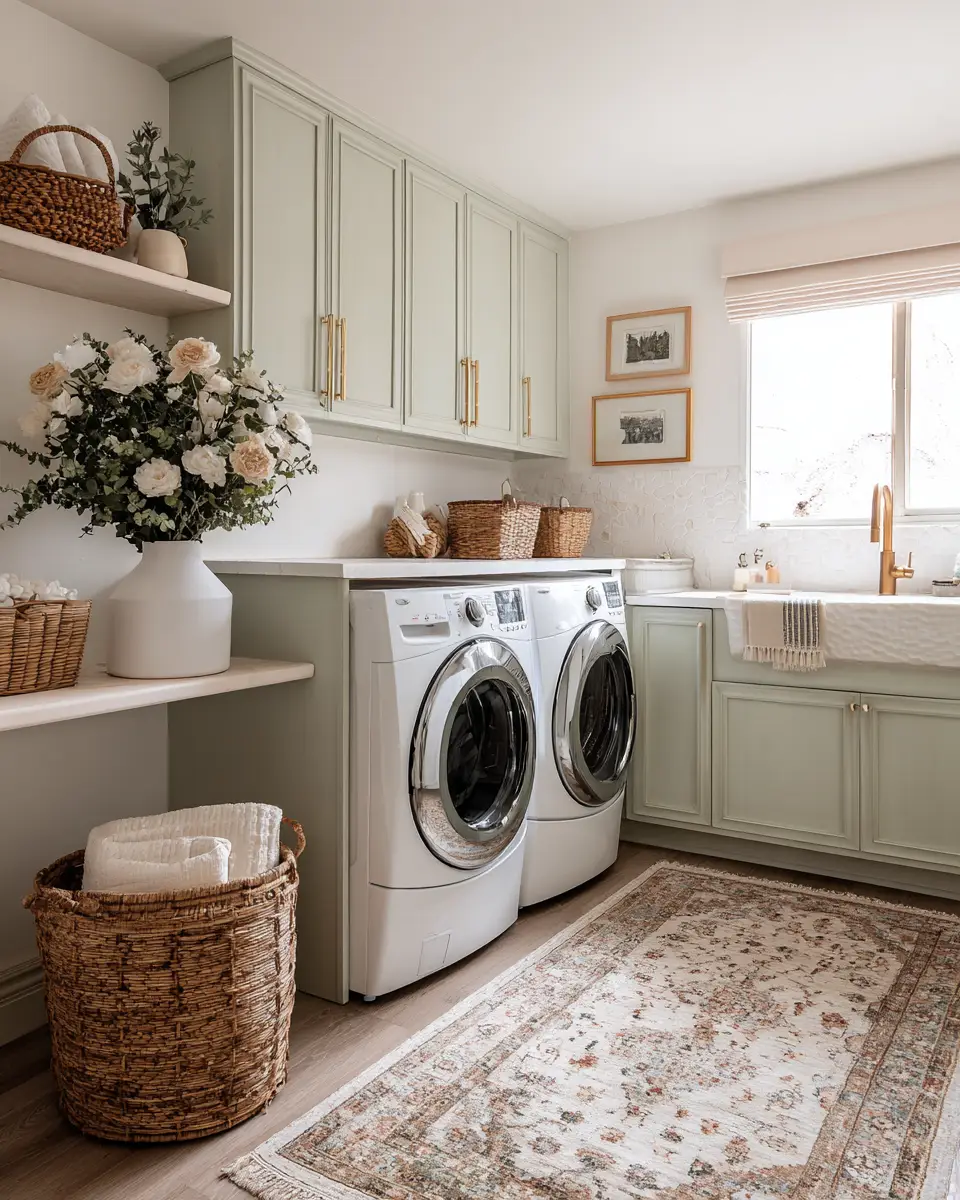 Airy Boho Laundry Room Decor Ideas