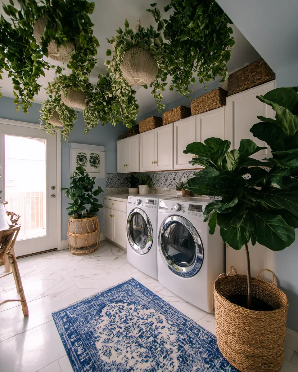 Airy Boho Laundry Room Decor Ideas