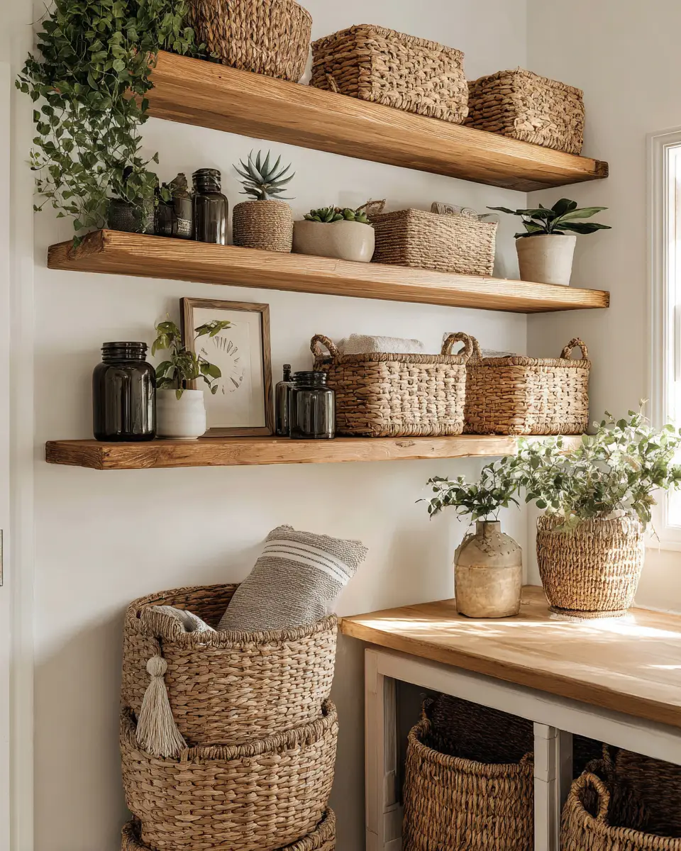 Airy Boho Laundry Room Decor Ideas