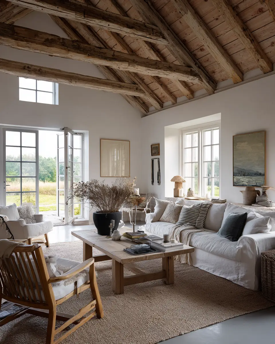 Airy Country Living Room Decor Ideas