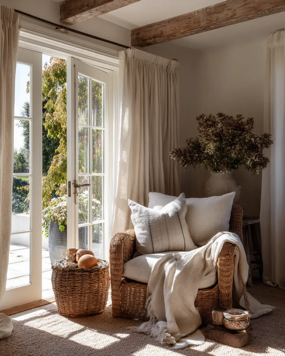 Airy Country Living Room Decor Ideas