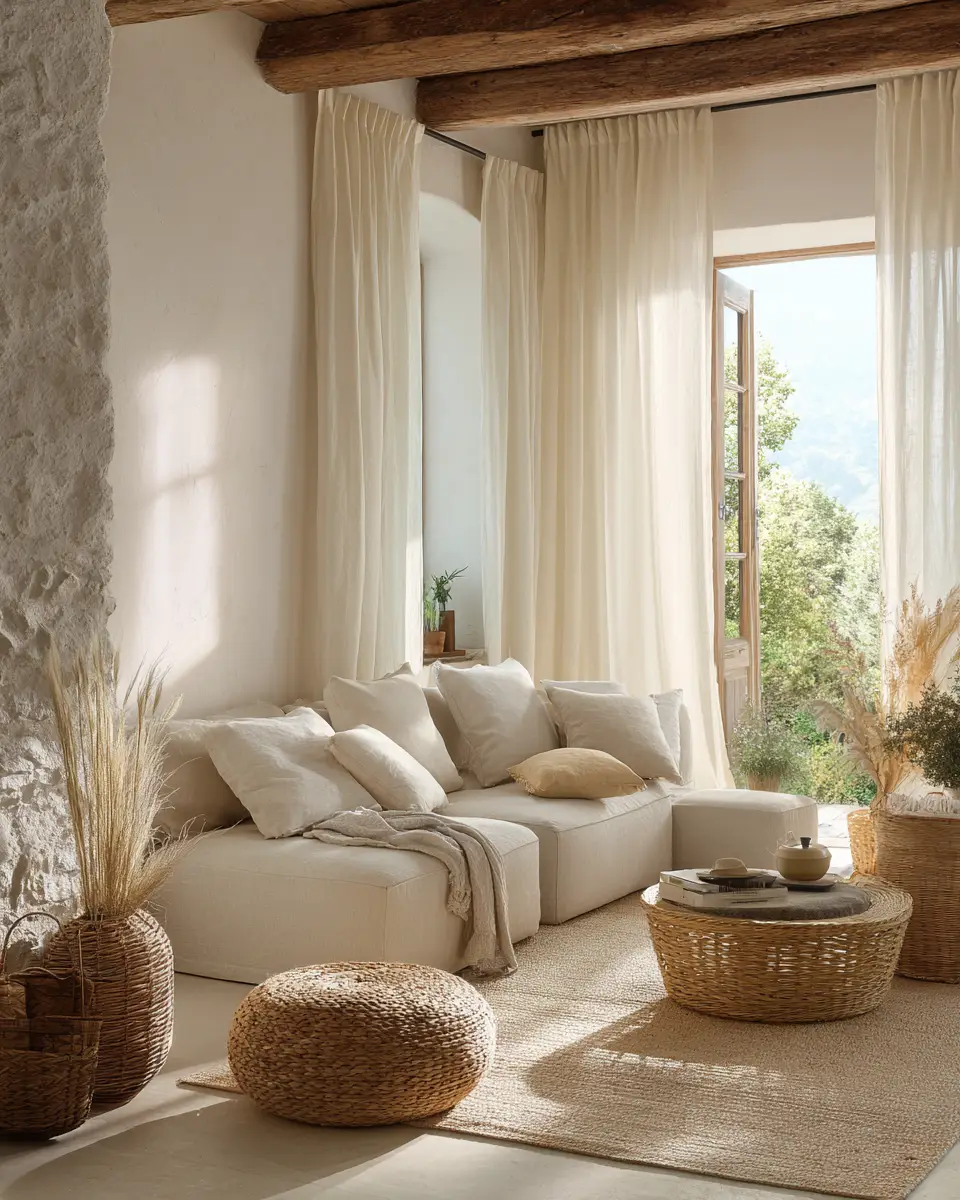 Airy Country Living Room Decor Ideas