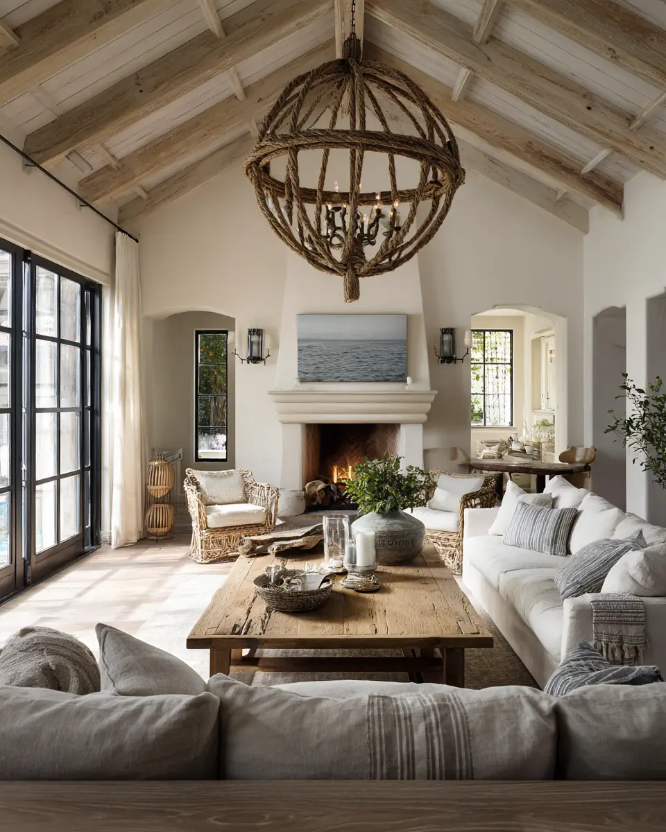 Airy Country Living Room Decor Ideas