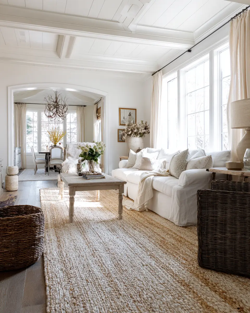 Airy Country Living Room Decor Ideas