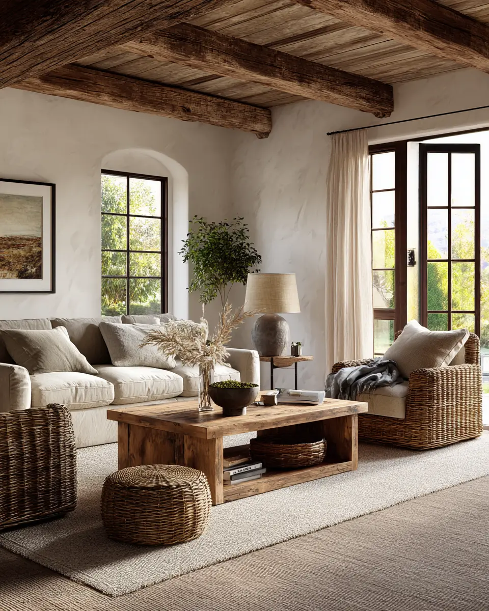 Airy Country Living Room Decor Ideas