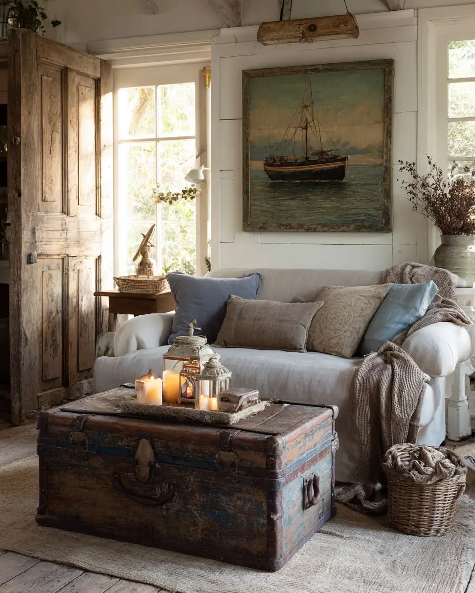 Airy Country Living Room Decor Ideas