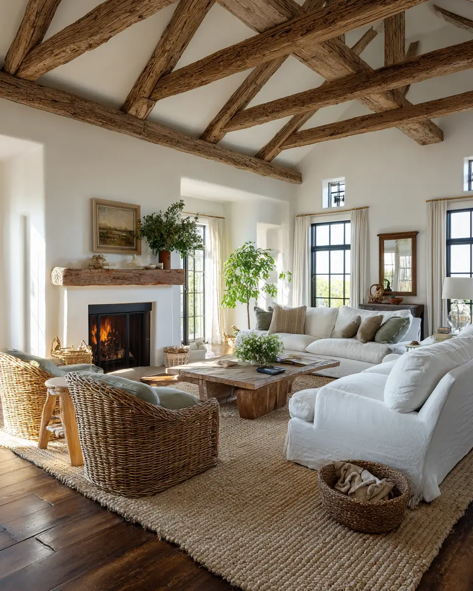 Airy Country Living Room Decor Ideas