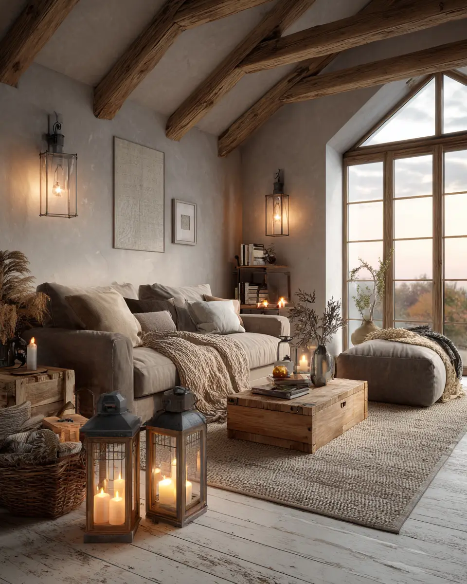 Airy Country Living Room Decor Ideas