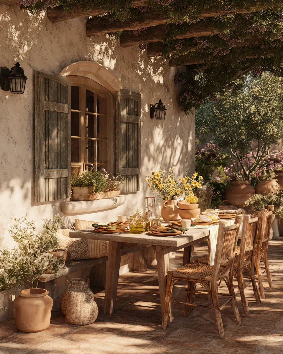 Airy Country Patio Decor Ideas