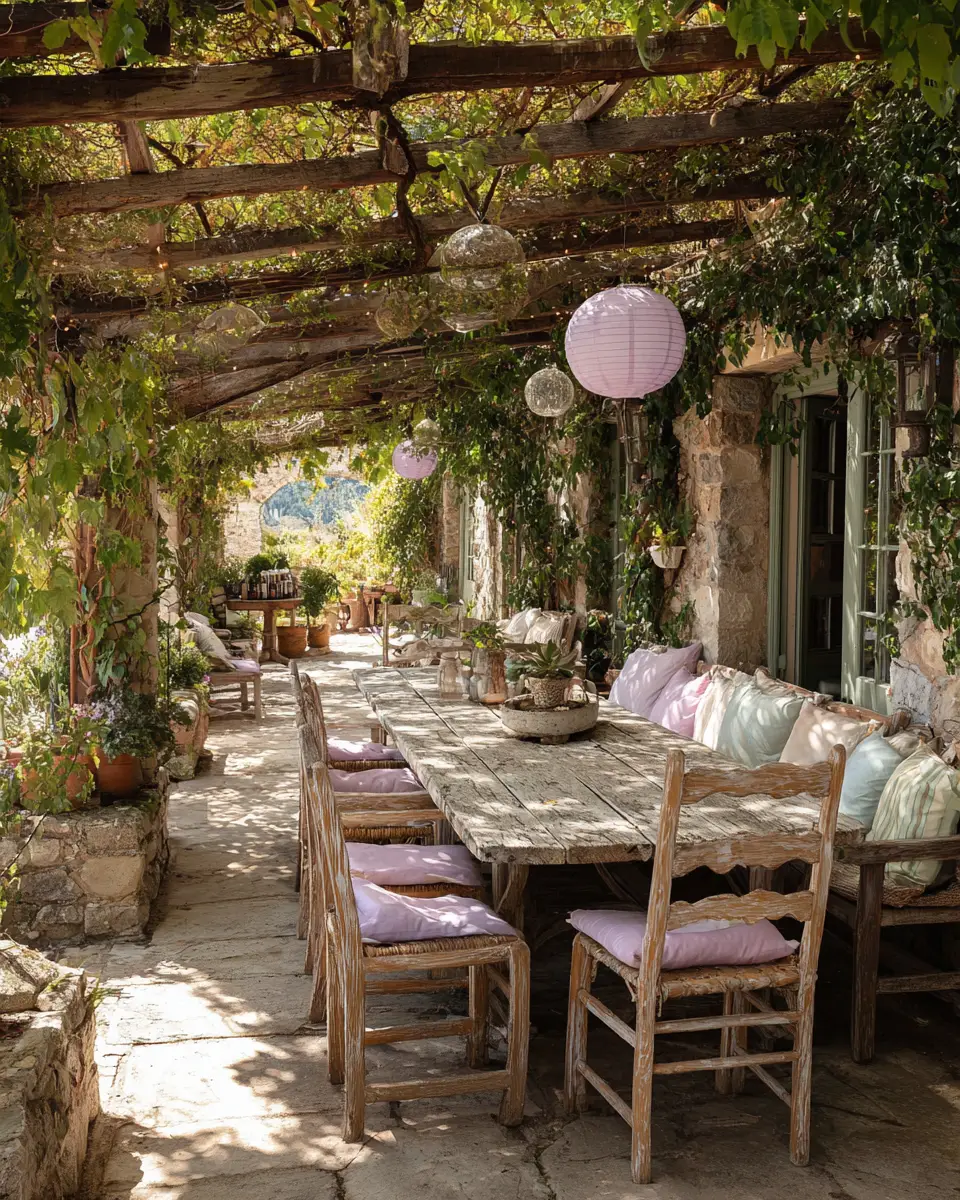 Airy Country Patio Decor Ideas