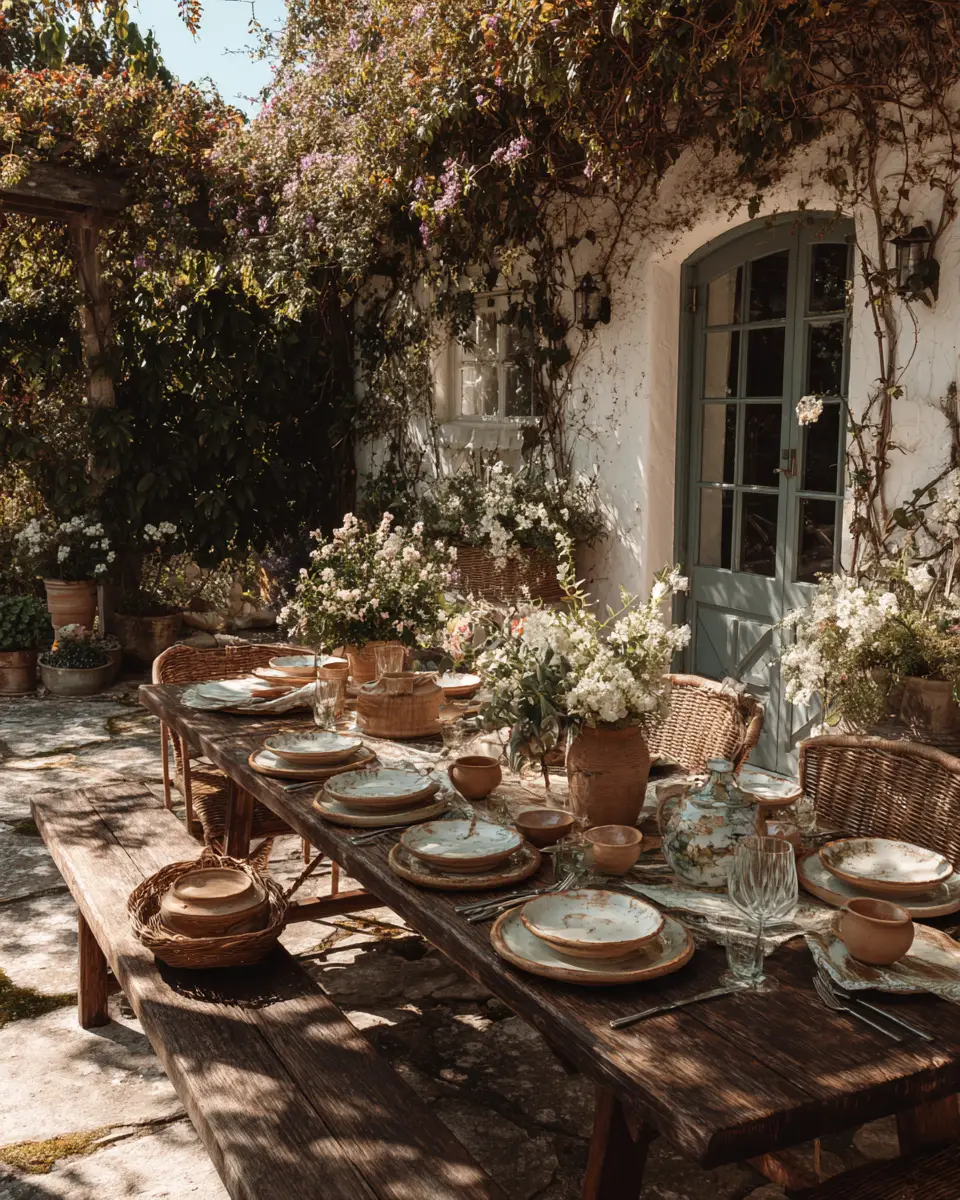 Airy Country Patio Decor Ideas