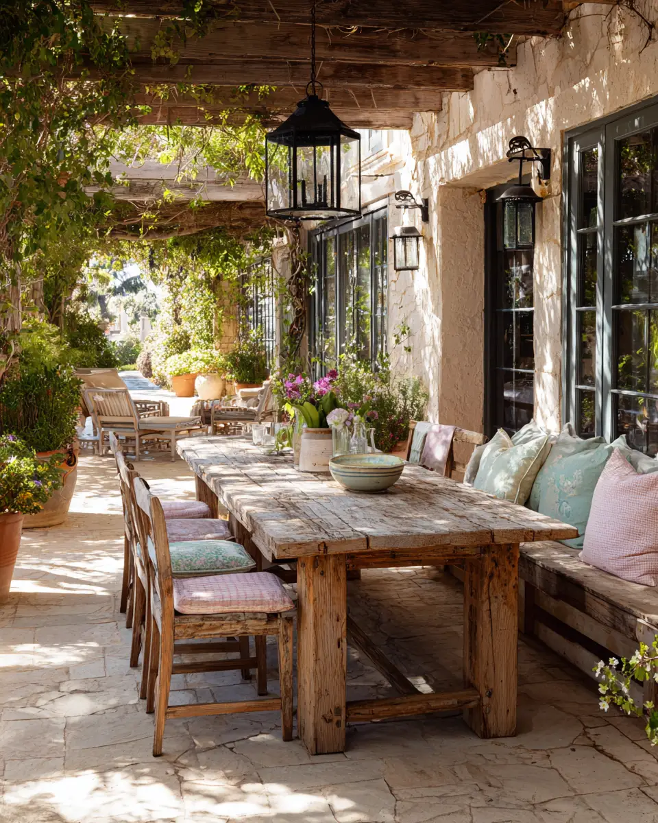 Airy Country Patio Decor Ideas