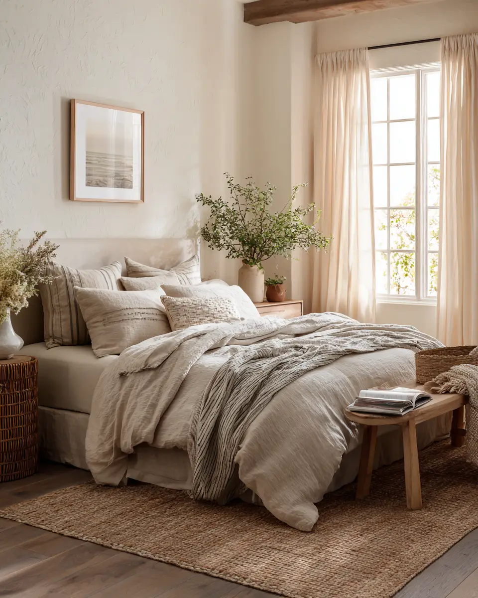 Airy Desert Bedroom Decor Ideas