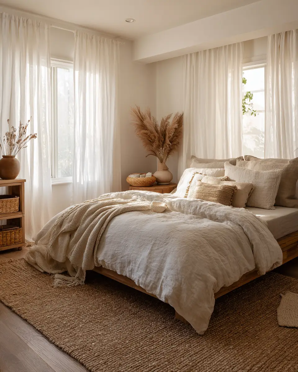 Airy Desert Bedroom Decor Ideas