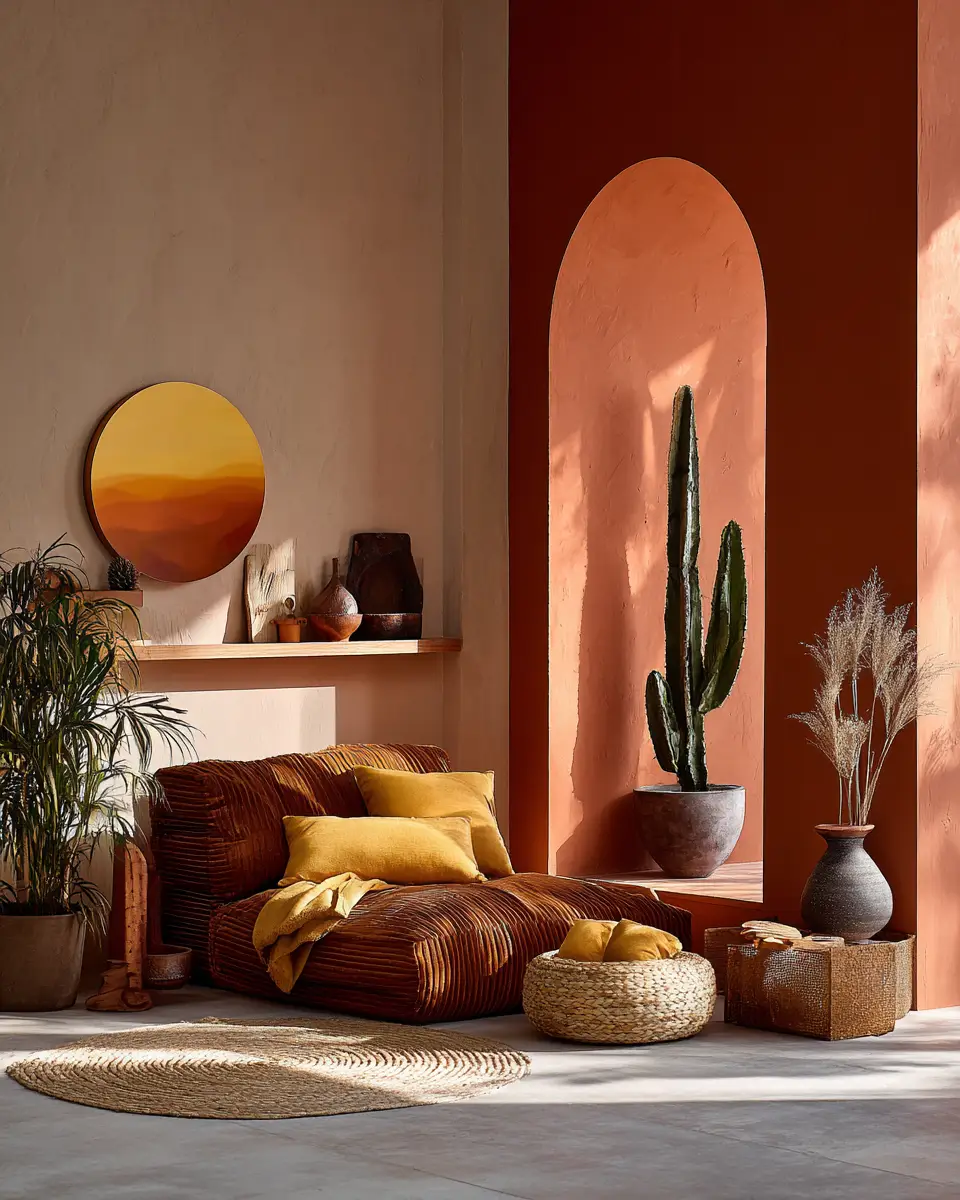 Airy Desert Living Room Decor Ideas - Featured