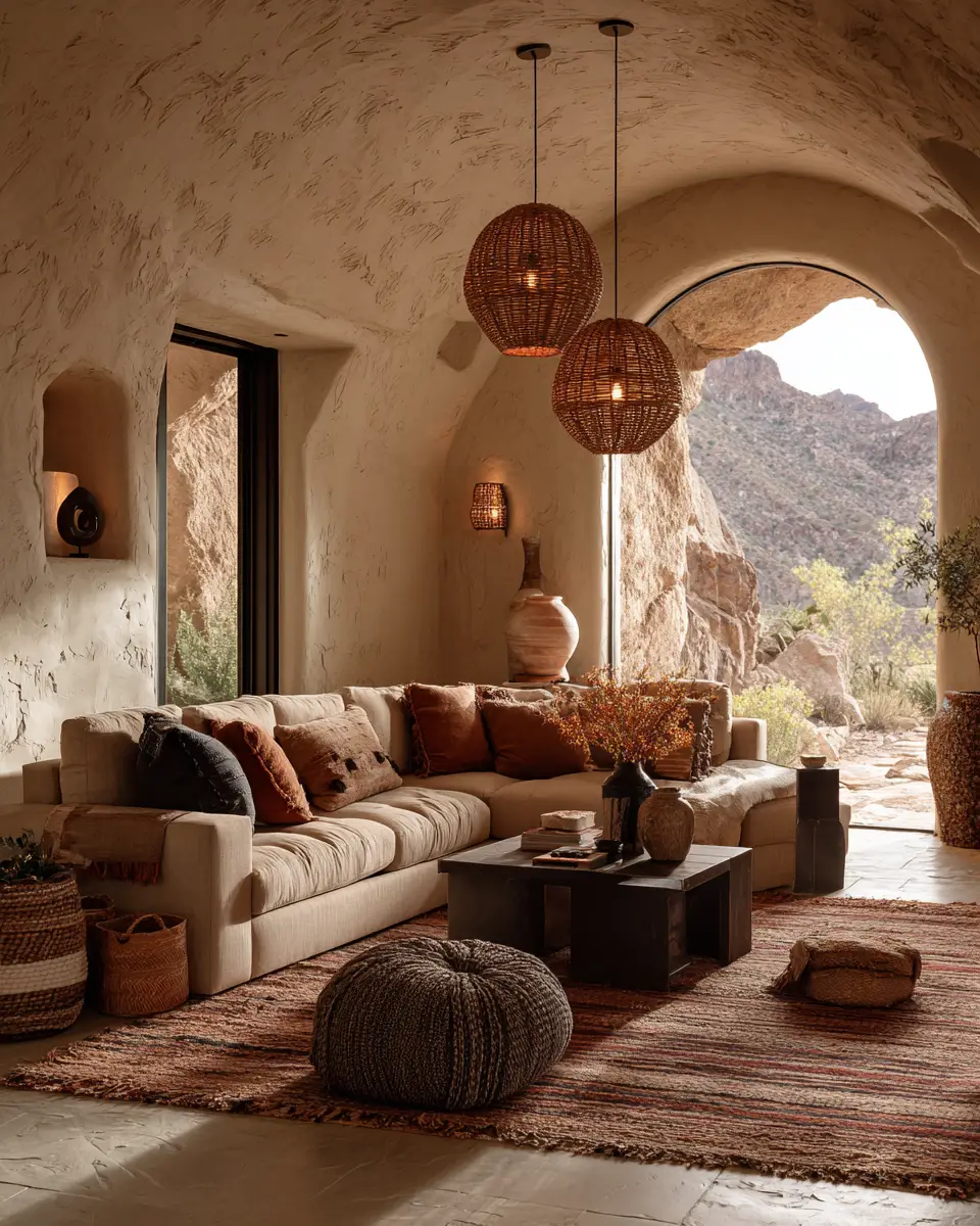Airy Desert Living Room Decor Ideas
