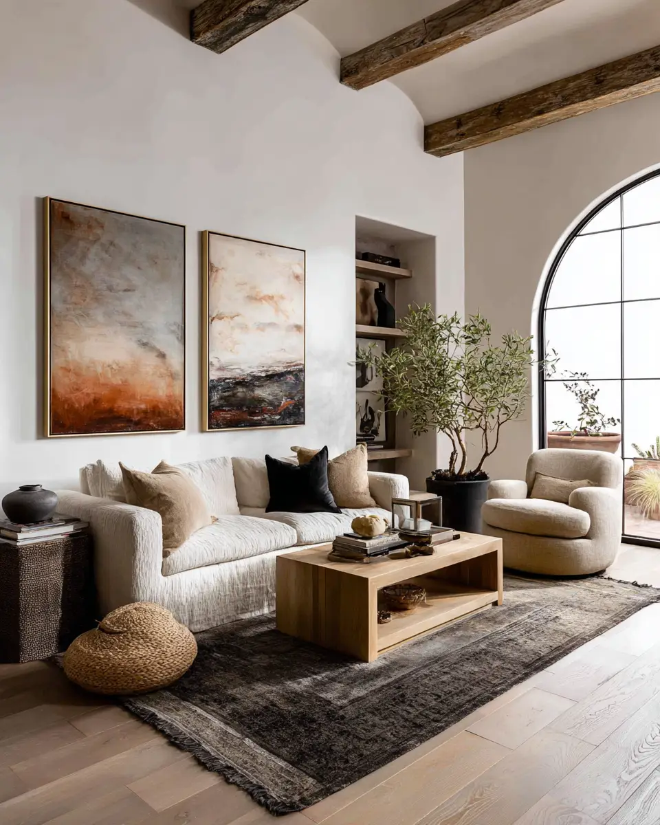 Airy Desert Living Room Decor Ideas