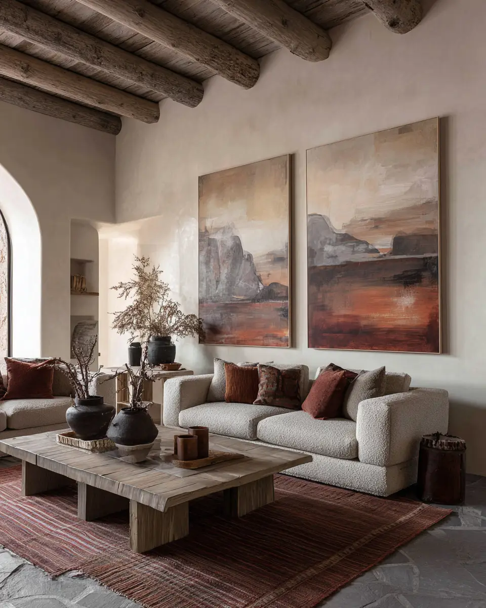 Airy Desert Living Room Decor Ideas