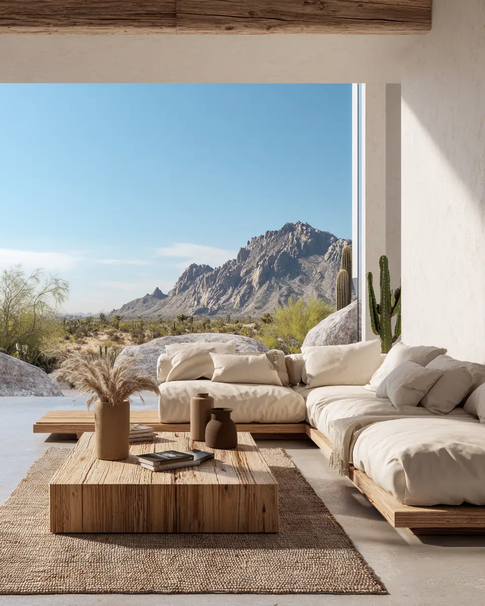 Airy Desert Living Room Decor Ideas