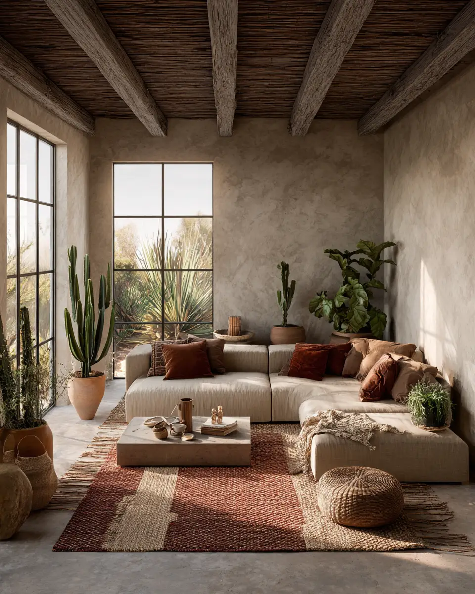 Airy Desert Living Room Decor Ideas