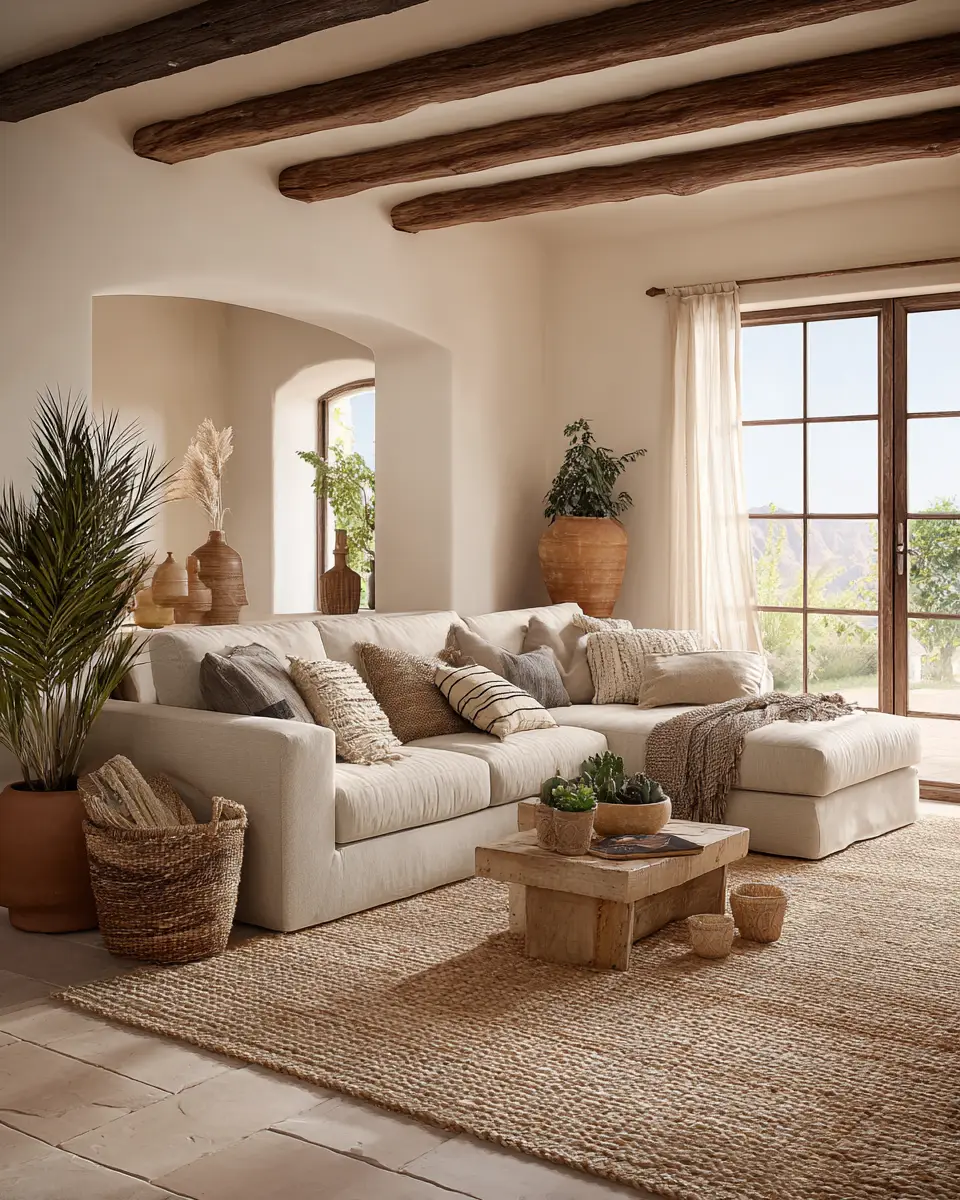 Airy Desert Living Room Decor Ideas