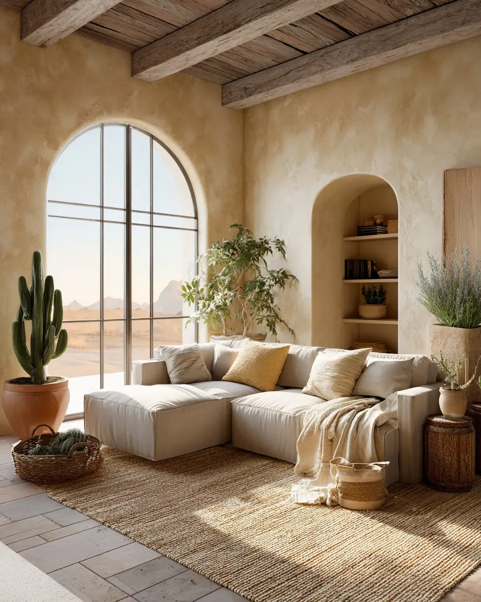 Airy Desert Living Room Decor Ideas