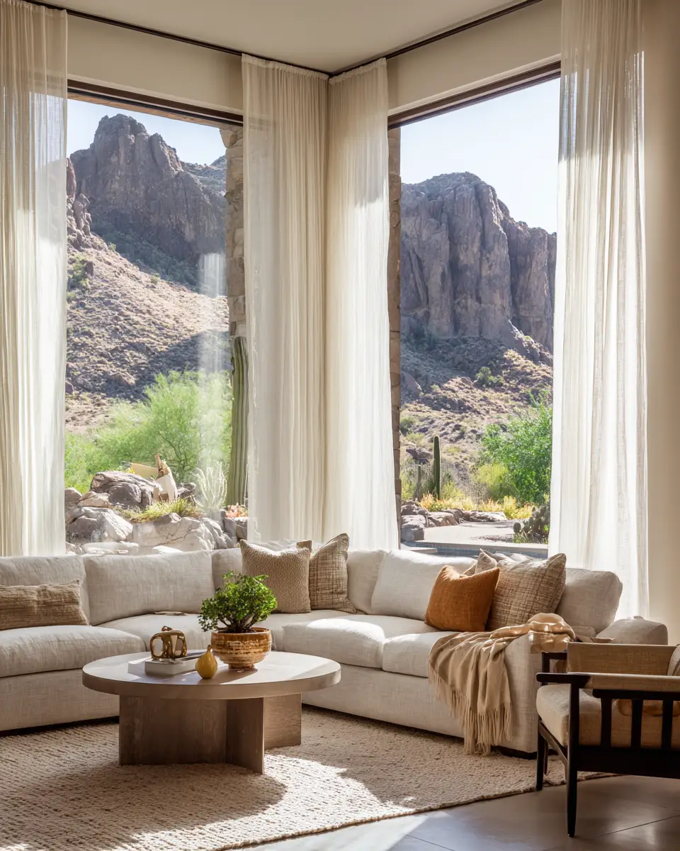 Airy Desert Living Room Decor Ideas