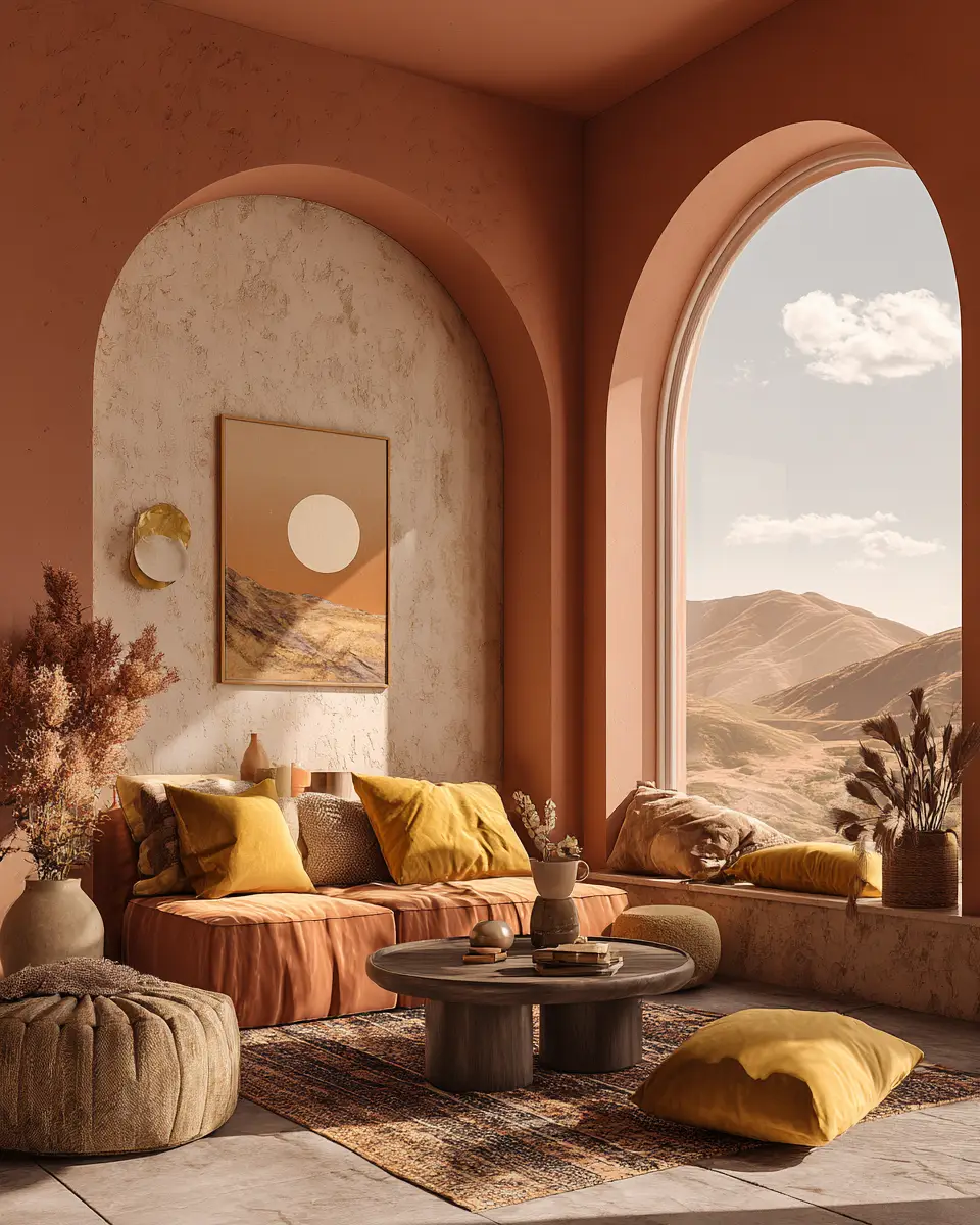 Airy Desert Living Room Decor Ideas