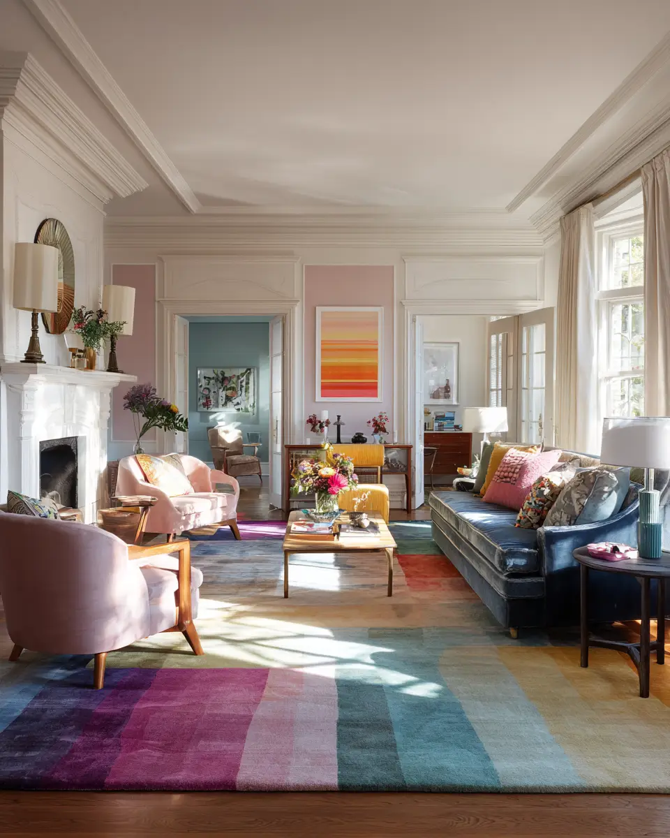 Airy Eclectic Living Room Decor Ideas