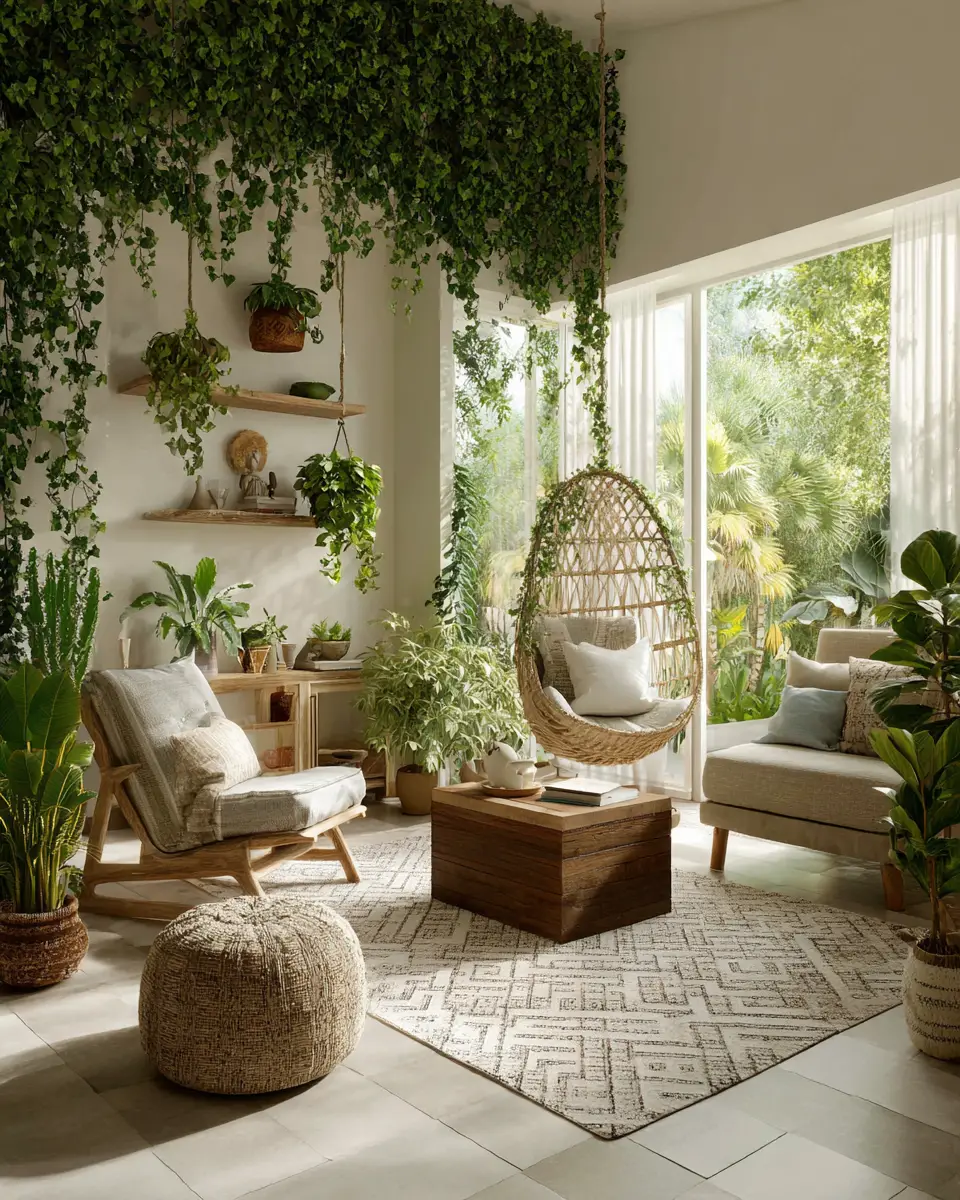 Airy Eclectic Living Room Decor Ideas