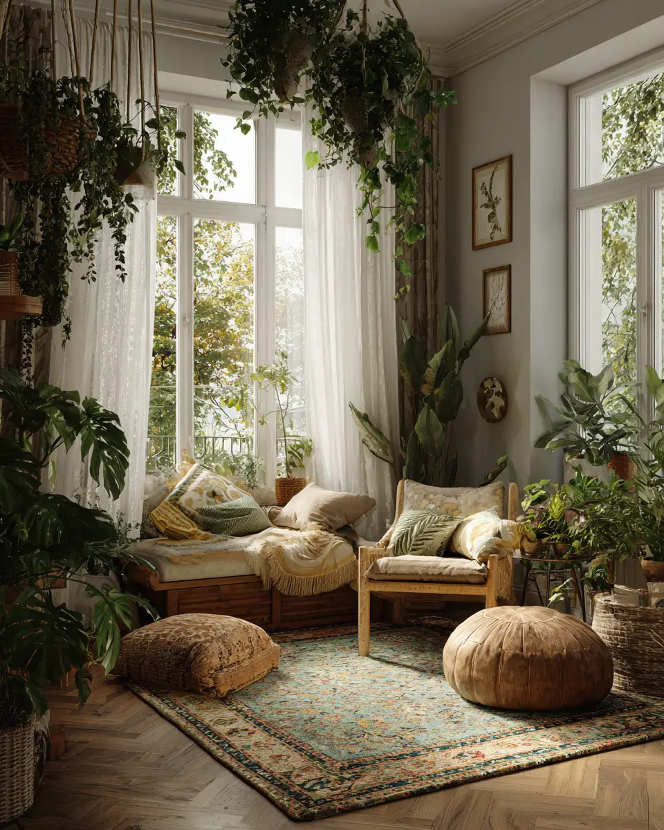 Airy Eclectic Living Room Decor Ideas