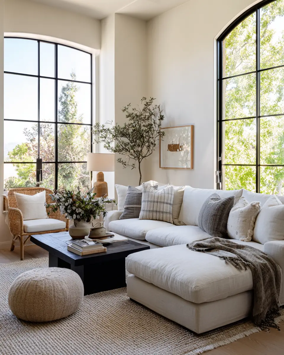 Airy Eclectic Living Room Decor Ideas