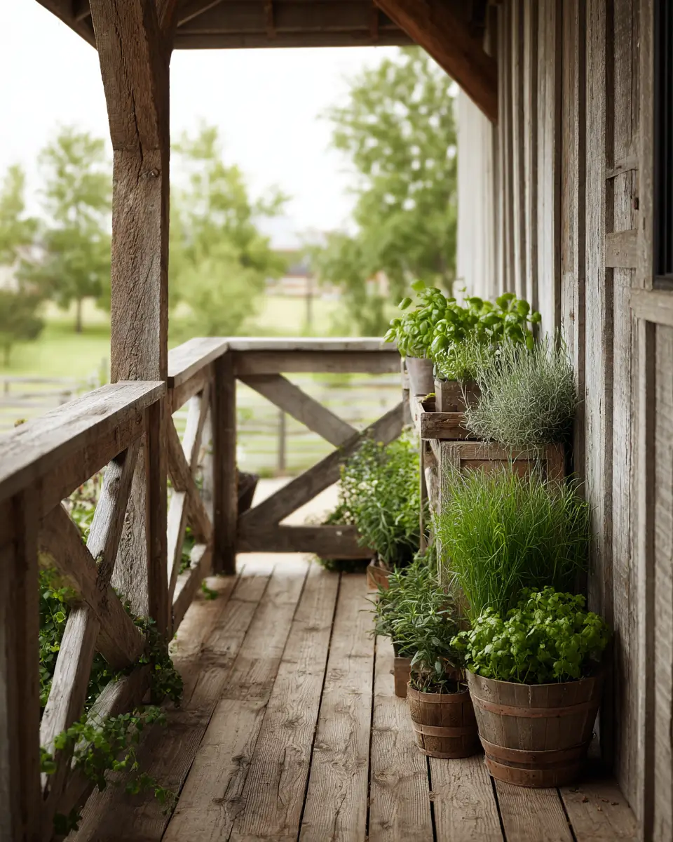 Airy Farmhouse Balcony Decor Ideas