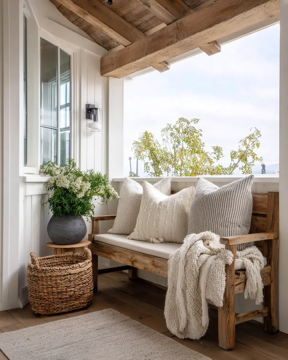 Airy Farmhouse Balcony Decor Ideas