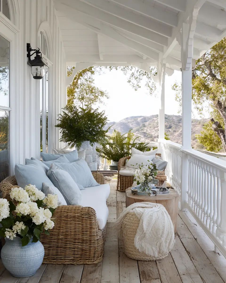 Airy Farmhouse Balcony Decor Ideas