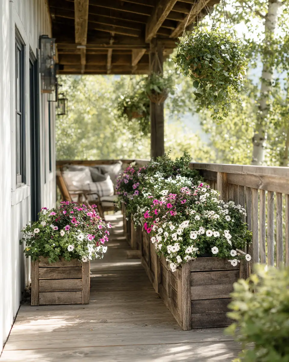 Airy Farmhouse Balcony Decor Ideas