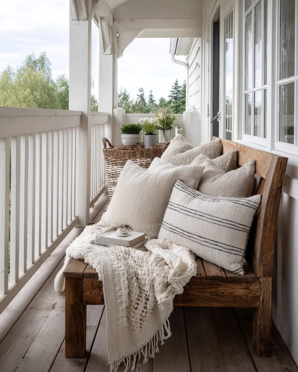 Airy Farmhouse Balcony Decor Ideas