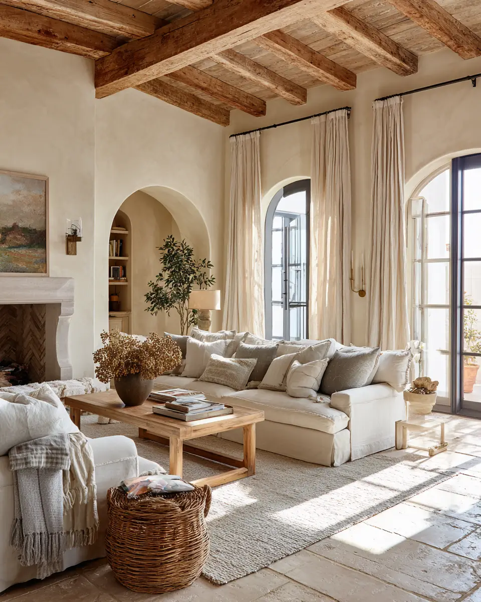 Airy French Country Living Room Decor Ideas