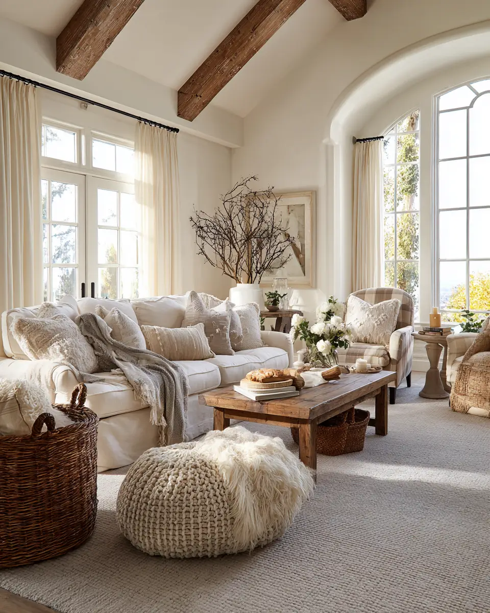 Airy French Country Living Room Decor Ideas